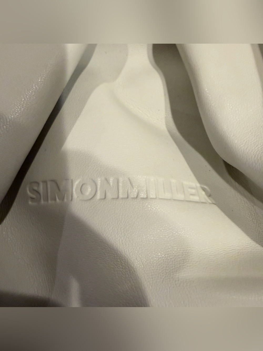 Simon Miller Cream Lopsy Cream Knotted Handle Hobo Bag - Picture 7 of 8